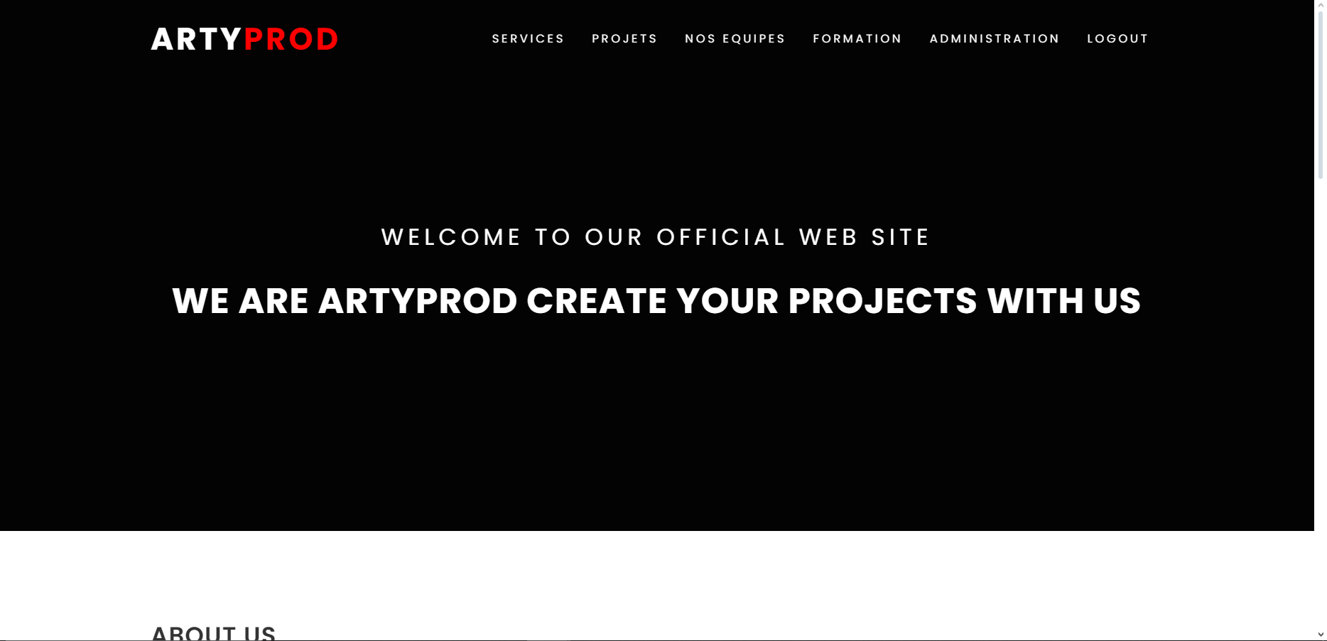 ArtyProd - Audiovisual Production WebSite 💻